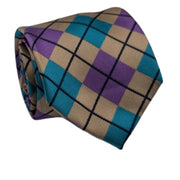 Men's Argyle Pattern Necktie - Multi-Color