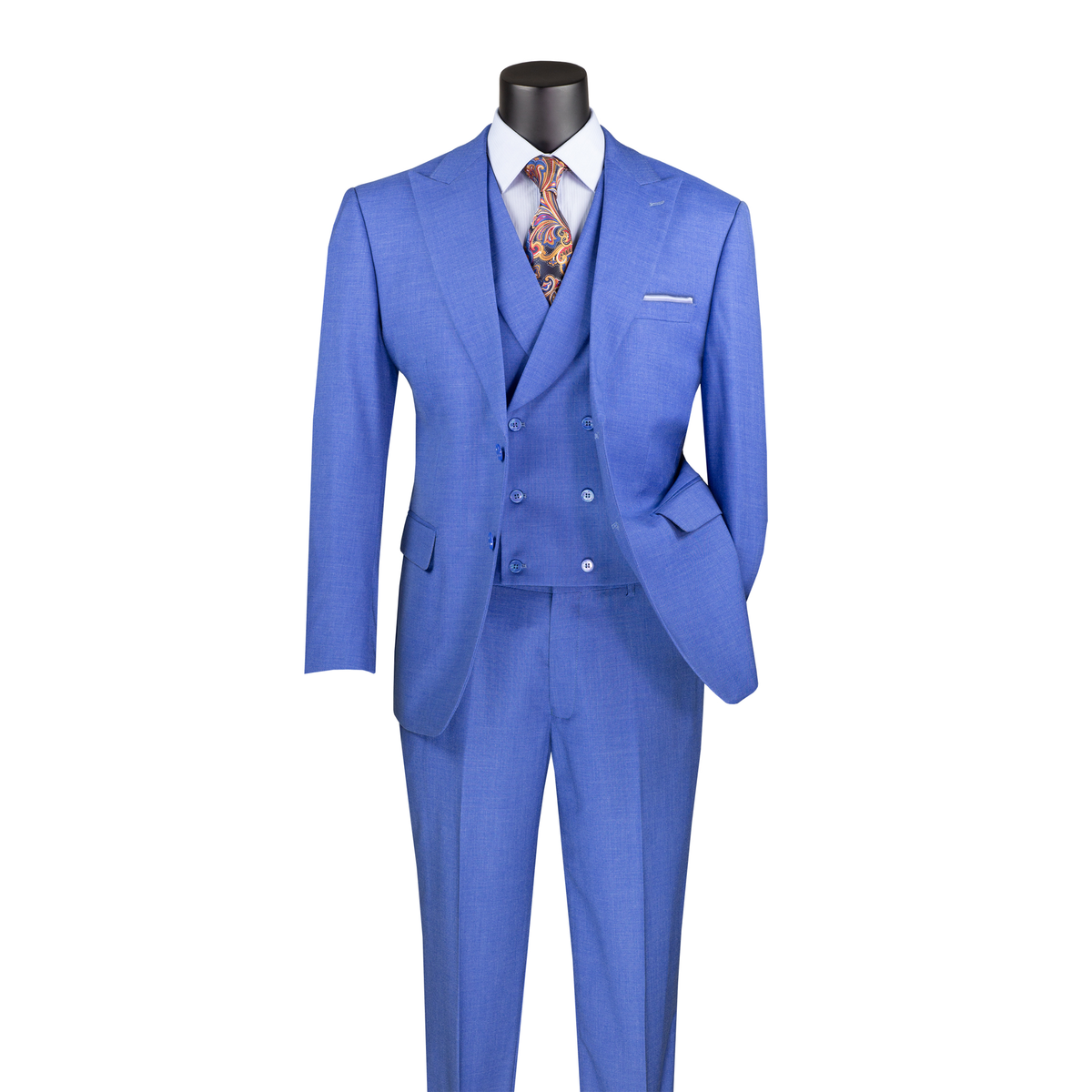 Vinci MV2K-2 french blue suit front on white