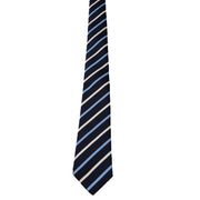Men's Striped Linear Necktie - Navy