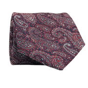 Men's Paisley Necktie - Navy/Red