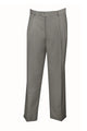 Notions Collection: Men's Dress Pants Regular Fit Double Pleated with Cuffs in Gray