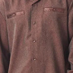 Melange Collection: Fancy Satin Trim Walking Suit Set In Port