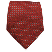 Men's Linear Pattern Necktie - Red