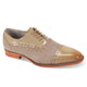 Casual Classics Collection: Natural Linen Cap Toe Lace Shoes