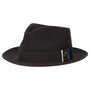 Stacy Adams Dark Brown Pinch Front Wool Felt Fedora