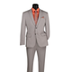 Men’s 2-Piece Super Stretch Slim Fit Suit - Silver