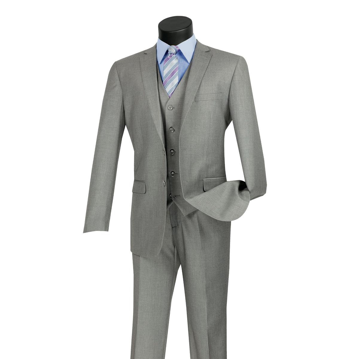 Vinci SV2900 medium gray suit front on white