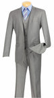 Formalita Collection: Men's Single Breasted 3-Button Slim Fit Suit In Medium Grey