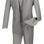 Formalita Collection: Men's Single Breasted 3-Button Slim Fit Suit In Medium Grey