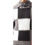 Men's Two Tone Geo Square Pull Over Sweater Stylish Casual Wear- Black