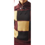 Men's Two Tone Geo Square Pull Over Sweater Stylish Casual Wear- Burgundy