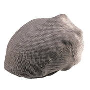 Taupe Herringbone Ivy Cap Classic Flat Cap