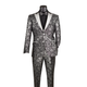 Black Jacquard 2-Piece Slim Fit Tuxedo