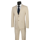 Men’s 2-Piece Wool Feel Stretch Ultra Slim Fit Suit - Beige