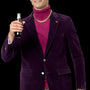 Circinus Collection: Plum Solid Velvet Blazer
