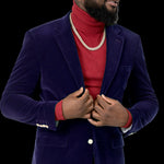 Circinus Collection: Royal Solid Velvet Blazer