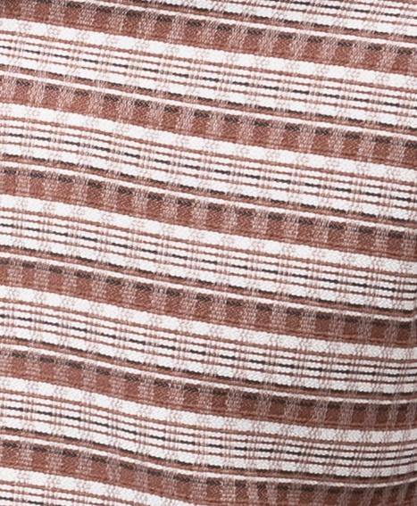 Montique Cognac 2 Piece Long Sleeve Vertical Stripe Walking Suit 2112 - Suits & More