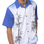 VogueValley Collection: Montique Royal Tropical Print Walking Suit 2 Piece Short Sleeve Set
