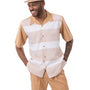 Photon Collection: Tan Horizontal Stripes Design 2 Piece Walking Suit
