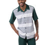 Photon Collection: Emerald Horizontal Stripes Design 2 Piece Walking Suit