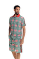 Green Plaid 2 Piece Shorts Set 3811
