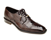Belvedere Luxurious Ostrich Cap Toe Shoes for Men in Brown - Batta
