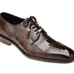Belvedere Luxurious Ostrich Cap Toe Shoes for Men in Brown - Batta