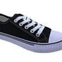 Black Lace Up Classic Canvas Men's Shoes SP643