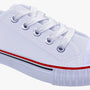 White Lace Up Classic Canvas Men's Shoes SP643