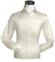 Ivory Tone On Tone Long Sleeve Floral Dress Shirt - FINAL SALE