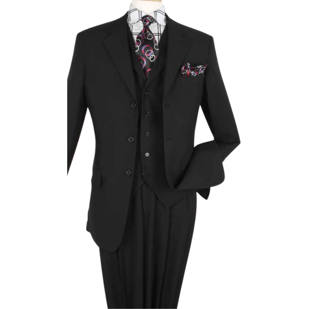 Fashion Solid Color Casual Loose Three-Piece Suit main image 1
