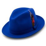 Eclipelle Collection: Montique Royal Small Felt Band 2 ¼ Brim Wool Felt Dress Hat