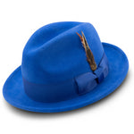 Diamondeo Collection: Montique Men's Royal Snap Brim Crushable Felt Wool Fedora Hat
