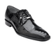 Belvedere Luxurious Ostrich Cap Toe Shoes for Men in Black - Batta