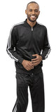 Montique Men's 2 Piece Sport Tracksuit in Black JS26