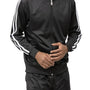 Montique Men's 2 Piece Sport Tracksuit in Black JS26