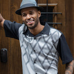 Black Criss Cross Walking Suit 2 Piece Short Sleeve Set 2206