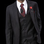 RegalRevel Collection: Black Three Piece Fashion Suit M18022