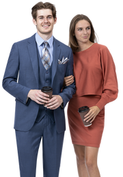 RegalRevel Collection: Midnight Three Piece Regular Fit Fashion Suit