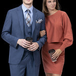 RegalRevel Collection: Midnight Three Piece Regular Fit Fashion Suit M18022