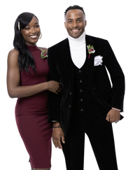 Velvet 3-Piece Regular Fit Fashion Suit - Black