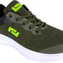 POSITIVE Men's Olive Ultralight Athletic Shoes SP663