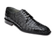 Black Hornback Caiman Dress Shoe by Belvedere
