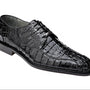 Men's Genuine Hornback Caiman Dress Shoe in Black - Chapo.