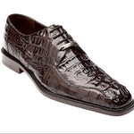 Men's Genuine Hornback Caiman Dress Shoe in Brown - Chapo.