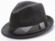 Montique Men's Hunter Fedora Stingy Brim Felt Hat H1634