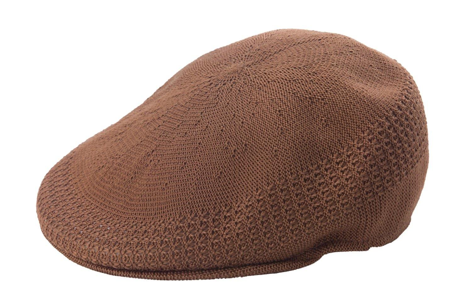 angled view classic ivy cap brandy