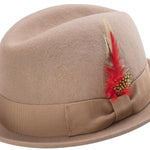Melodaze Collection: Men's Camel Center Crease Stingy Snap 1 1/2