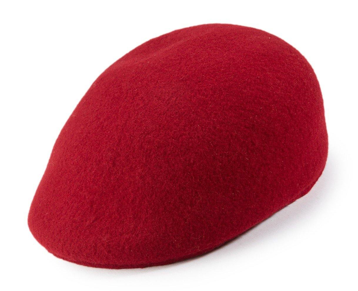 Montique Men's Burgundy Color Ascot Wool Felt Hat H-71 - Suits & More