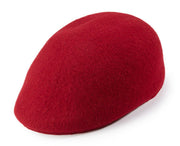 Burgundy Wool Felt Ascot Hat by Montique